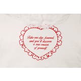 【綿100%/吸水速乾】レースフリルフレンチハートプリントクロップドTシャツ | URBAN CHERRY | 詳細画像47