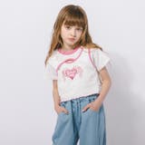 【綿100％/吸水速乾】ハートエンジェルラメプリントカットクロップドTシャツ | URBAN CHERRY | 詳細画像12 