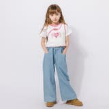 【綿100％/吸水速乾】ハートエンジェルラメプリントカットクロップドTシャツ | URBAN CHERRY | 詳細画像14 