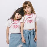 【綿100％/吸水速乾】ハートエンジェルラメプリントカットクロップドTシャツ | URBAN CHERRY | 詳細画像16 