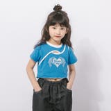 【綿100％/吸水速乾】ハートエンジェルラメプリントカットクロップドTシャツ | URBAN CHERRY | 詳細画像19 