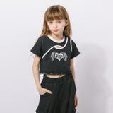 【綿100％/吸水速乾】ハートエンジェルラメプリントカットクロップドTシャツ | URBAN CHERRY | 詳細画像21 
