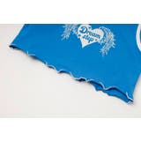 【綿100％/吸水速乾】ハートエンジェルラメプリントカットクロップドTシャツ | URBAN CHERRY | 詳細画像28 