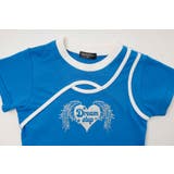 【綿100％/吸水速乾】ハートエンジェルラメプリントカットクロップドTシャツ | URBAN CHERRY | 詳細画像34 