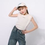 「快適さらリブ素材」シアーフリルノースリーブリブトップス | URBAN CHERRY | 詳細画像36 