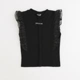 「快適さらリブ素材」シアーフリルノースリーブリブトップス | URBAN CHERRY | 詳細画像7 