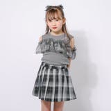 「快適さらリブ素材」カットショルダーシアーフリルリブトップス | URBAN CHERRY | 詳細画像3 