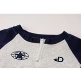 バイカラーフロントロゴプリントハーフジップトップス | URBAN CHERRY | 詳細画像11 