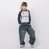 バイカラーフロントロゴプリントハーフジップトップス | URBAN CHERRY | 詳細画像3 