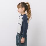 バイカラーフロントロゴプリントハーフジップトップス | URBAN CHERRY | 詳細画像5 