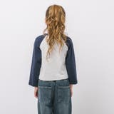 バイカラーフロントロゴプリントハーフジップトップス | URBAN CHERRY | 詳細画像6 