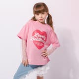 ハートレコードプリントチュールドッキングTシャツ | URBAN CHERRY | 詳細画像14 