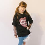 ハートレコードプリントチュールドッキングTシャツ | URBAN CHERRY | 詳細画像20 