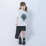 ハートレコードプリントチュールドッキングTシャツ | URBAN CHERRY | 詳細画像37 