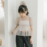 【シュシュ付き】ハートドットシアーパフスリーブペプラムトップス | URBAN CHERRY | 詳細画像10 