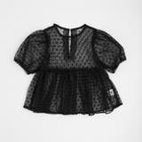 【シュシュ付き】ハートドットシアーパフスリーブペプラムトップス | URBAN CHERRY | 詳細画像18 