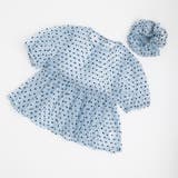 【シュシュ付き】ハートドットシアーパフスリーブペプラムトップス | URBAN CHERRY | 詳細画像2