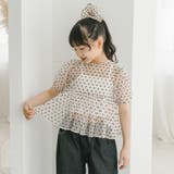 【シュシュ付き】ハートドットシアーパフスリーブペプラムトップス | URBAN CHERRY | 詳細画像24 