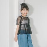 【シュシュ付き】ハートドットシアーパフスリーブペプラムトップス | URBAN CHERRY | 詳細画像29 