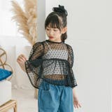 【シュシュ付き】ハートドットシアーパフスリーブペプラムトップス | URBAN CHERRY | 詳細画像4 