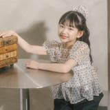 【シュシュ付き】ハートドットシアーパフスリーブペプラムトップス | URBAN CHERRY | 詳細画像43 
