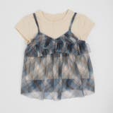 【2点セット】フレンチスリーブトップス＋チェックシアーフリルキャミ | URBAN CHERRY | 詳細画像6 