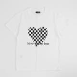 ブロックチェックハートプリントオーバーサイズTシャツ | URBAN CHERRY | 詳細画像4 