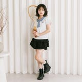 【CHIPIE/シピ】"サラ軽ポロ"チェックネクタイドッキングトップス | URBAN CHERRY | 詳細画像16 