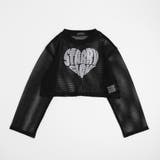 【2点セット】 レイヤードで盛れる ロゴプリントメッシュクロップドトップス＋キャ… | URBAN CHERRY | 詳細画像14 