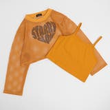 【2点セット】 レイヤードで盛れる ロゴプリントメッシュクロップドトップス＋キャ… | URBAN CHERRY | 詳細画像3 