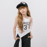 フロントロゴプリントアシンメトリーフリルキャミ | URBAN CHERRY | 詳細画像3 