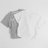 サイドギャザークロップドパールTシャツ | URBAN CHERRY | 詳細画像2