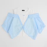ストライプシャツドッキングオープンショルダートップス | URBAN CHERRY | 詳細画像5