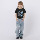 レースフリルバタフライロゴプリントギャザーTシャツ | URBAN CHERRY | 詳細画像14