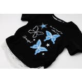 レースフリルバタフライロゴプリントギャザーTシャツ | URBAN CHERRY | 詳細画像18