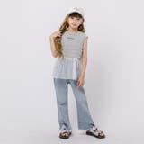 フロントワンポイントプリントチュールフリルドッキングトップス | URBAN CHERRY | 詳細画像3