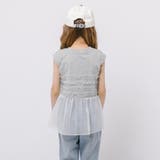 フロントワンポイントプリントチュールフリルドッキングトップス | URBAN CHERRY | 詳細画像6