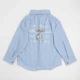 バックリボンプリントストライプオーバーサイズシャツ | URBAN CHERRY | 詳細画像4