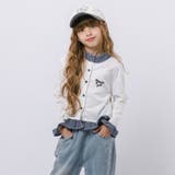 チェックシャツドッキングワンポイントリボンデザインリブトップス | URBAN CHERRY | 詳細画像17