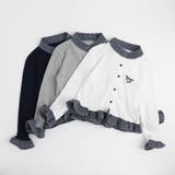 チェックシャツドッキングワンポイントリボンデザインリブトップス | URBAN CHERRY | 詳細画像2
