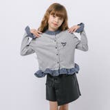 チェックシャツドッキングワンポイントリボンデザインリブトップス | URBAN CHERRY | 詳細画像40