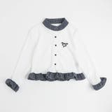 チェックシャツドッキングワンポイントリボンデザインリブトップス | URBAN CHERRY | 詳細画像7