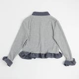 チェックシャツドッキングワンポイントリボンデザインリブトップス | URBAN CHERRY | 詳細画像8