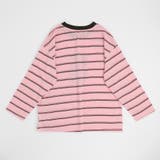 ナンバーロゴプリントボーダーオーバーサイズトップス | URBAN CHERRY | 詳細画像8