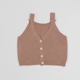 フラワーフロントボタンデザインサマーニットビスチェ | URBAN CHERRY | 詳細画像8