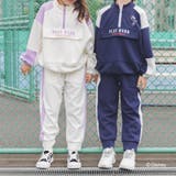 ディズニー ロゴプリントオーバーサイズハーフジップスウェット+サイドラインパンツ | URBAN CHERRY | 詳細画像13
