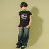 カレッジロゴプリントフレンチスリーブビッグTシャツ | URBAN CHERRY | 詳細画像12