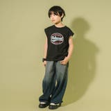 カレッジロゴプリントフレンチスリーブビッグTシャツ | URBAN CHERRY | 詳細画像13