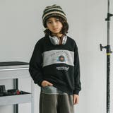 【POLAROAD/ポーラロード】配色切り替えロゴオーバーサイズトレーナー | URBAN CHERRY | 詳細画像10