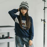 【POLAROAD/ポーラロード】配色切り替えロゴオーバーサイズトレーナー | URBAN CHERRY | 詳細画像19